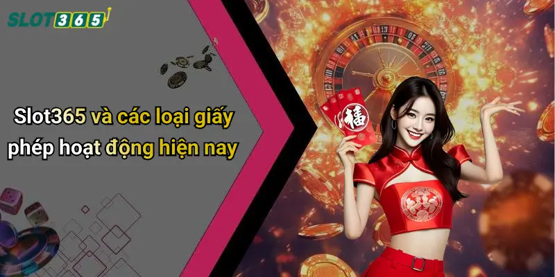 Slot365 và các loại giấy phép hoạt động hiện nay